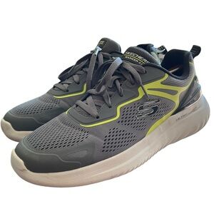 Skechers Men's size 10.5 Gray and Yellow Athletic Shoes